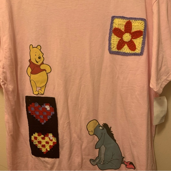 Disney Winnie The Pooh Embroidered Tshirt Women’s Size Large - Picture 2 of 4